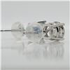 Image 2 : 14K  WHITE MOISSANITE (1.5CT) EARRINGS