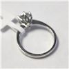 Image 2 : 10K  WHITE MOISSANITE(1CT) RING SIZE 6