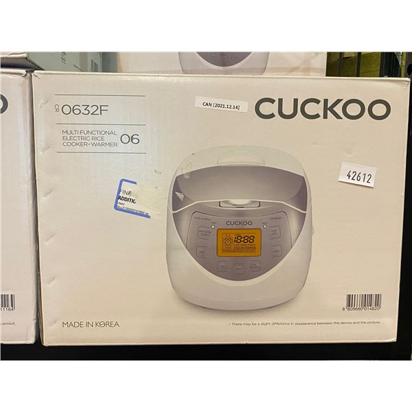 CUCKOO CR0632F MULTIFUNCTIONAL ELECTRIC RICE COOKER/WARMER