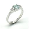 Image 2 : SILVER MOISSANITE (1.1CT) RING SIZE 10