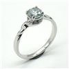 Image 2 : SILVER MOISSANITE (1.4CT) RING SIZE 10