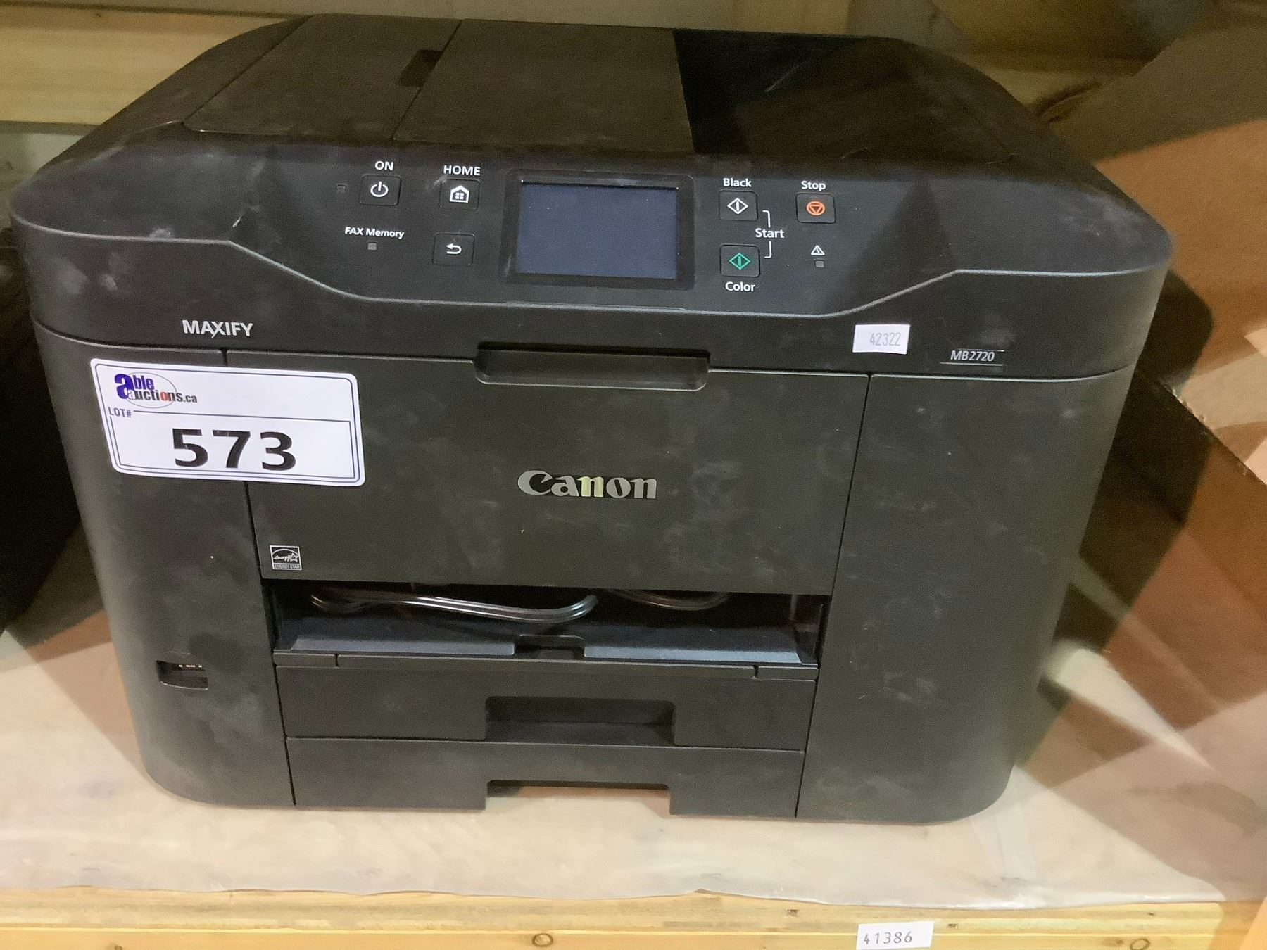 CANON MAXIFY MB2720 ALL IN ONE PRINTER WITH POWER CORD Canon maxify mb2720 all in one printer with power cord