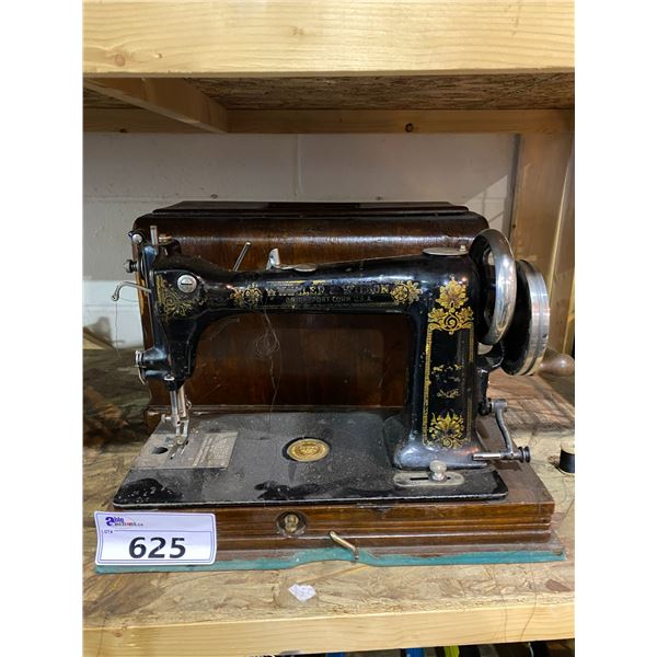 ANTIQUE WHEELER AND WILSON SEWING MACHINE - Able Auctions