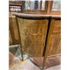 Image 2 : VINTAGE DISPLAY CABINET WITH INLAY DETAILS (NEEDS REPAIR TO ONE CABINET)