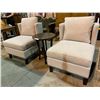 Image 2 : PAIR OF MATCHING OCCASIONAL CHAIRS AND SMALL COFFEE TABLE