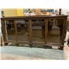 Image 1 : VINTAGE GLASS FRONT DISPLAY CABINET (MISSING SHELVES)