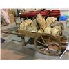 Image 1 : WOODEN CART WITH CONTENTS