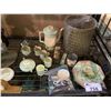 Image 2 : ASSORTED ITEMS INCLUDING; TEAPOT SET, DESK CLOCK, LAMP & MORE