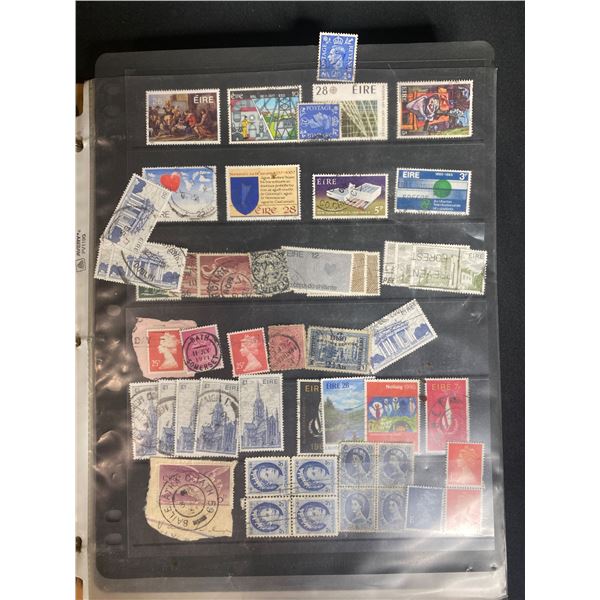 BINDER OF ASSORTED WORLD STAMPS