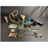 Image 1 : SLING SHOT, LIGHTERS, BELT BUCKLES AND DECORATIVE KNIFE