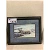 Image 1 : FRAMED ROBERT BATEMAN PRINT "ARCTIC FAMILY-POLAR BEARS" 16.5" X 13.5"