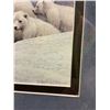 Image 2 : FRAMED ROBERT BATEMAN PRINT "ARCTIC FAMILY-POLAR BEARS" 16.5" X 13.5"