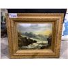 Image 1 : FRAMED ORIGINAL ANTIQUE OIL ON BOARD PAINTING 29.5" X 25.5"