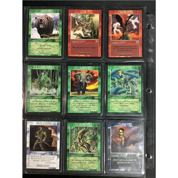 ASSORTED MAGIC THE GATHERING CREATURE TOKEN CARDS