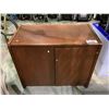 Image 1 : 2 DOOR 36"X 19 X 30" CREDENZA *HAS SOME WEAR AND TEAR*