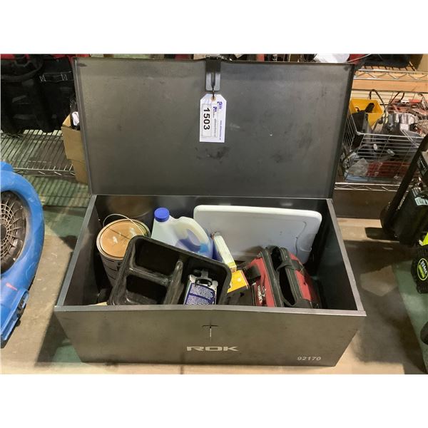 METAL BOX AND TOOL CONTENTS