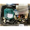 Image 2 : 1 TOTE, AND 4 PAILS OF ASSORTED TOOLS, AND PLUMBING SUPPLIES