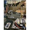 Image 2 : SHELF LOT OF ASSORTED NAIL GUNS, CONVERTER, ORGANIZER, AND MORE