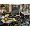 Image 3 : SHELF LOT OF ASSORTED NAIL GUNS, CONVERTER, ORGANIZER, AND MORE
