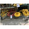 Image 1 : SHELF LOT OF ASSORTED COLOR AND SIZE AIR LINES, AND PRESSURE GAGES