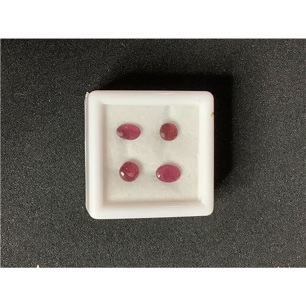 PIGEON BLOOD RED RUBY 2.21CT, VARIOUS SIZES, ROUND AND OVAL CUT, SI-VS, MADAGASCAR, GF TREATMENT