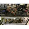 Image 2 : 2 SHELVES OF TOOLS, MILWAUKEE, RIDGID TOOL BAG, AND CONTENTS,
