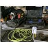 Image 3 : 2 SHELVES OF TOOLS, MILWAUKEE, RIDGID TOOL BAG, AND CONTENTS,