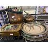 Image 2 : COPPER COAL SCUTTLE COPPER BOILING KETTLE, SILVERPLATE SERVERS,