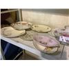 Image 2 : ASSORTED SERVERS, CRYSTAL DECANTERS, SILVER PLATE SERVING TRAY, AND MORE