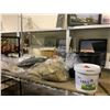 Image 2 : 2 SHELVES OF ASSORTED SANITIZER WIPES, COOKPOT, DRAPES, AND MORE