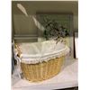 Image 3 : 2X 18" X 24" FRAMES, BASKET, AND 2 FLORAL PRINTS