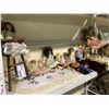 Image 2 : SHELF LOT OF DOLLS, HAND PUPPETS, DOLL CHAIRS, AND MORE