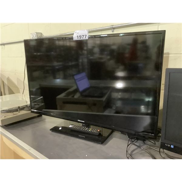 HISENSE 36"" TV WITH REMOTE, AND STAND