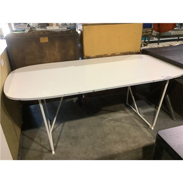 WHITE GLOSS OFFICE  72" X 36" MEETING TABLE