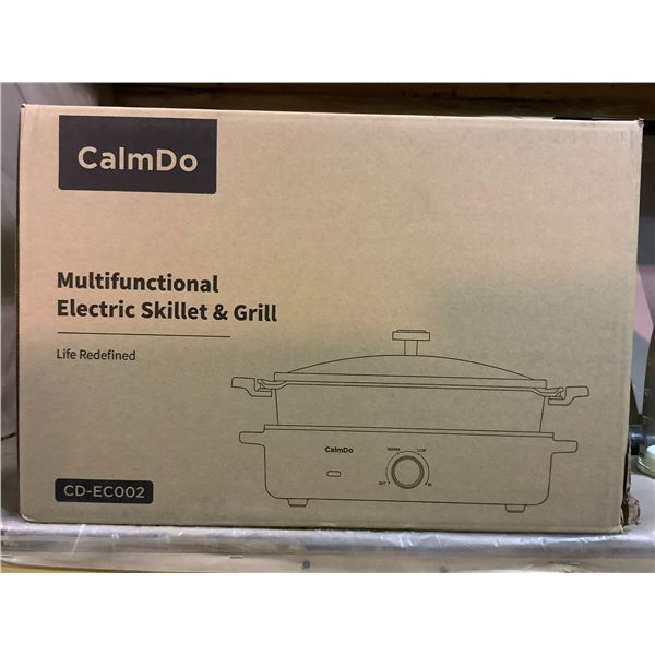 *NEW* CALMDO MULTIFUNCTIONAL ELECTRIC SKILLET & GRILL CD-EC002