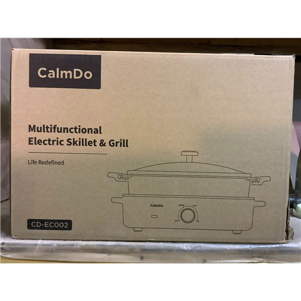 *NEW* CALMDO MULTIFUNCTIONAL ELECTRIC SKILLET & GRILL CD-EC002