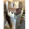 Image 2 : PALLET OF ASSORTED SET DEC ITEMS INCLUDING; BENCHES, CHEST, SUITCASE & MORE