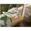 Image 2 : SHELF LOT OF GLASSWARE, KITCHEN UTENSILS, BLENDER, AND BOX OF GLASSWARE