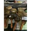 Image 3 : SHELF LOT OF CAST IRON DOOR BELLS, TOM TOMS, AND MORE