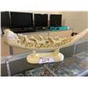 Image 1 : FAUX TUSK OF CARVED WILD HORSES