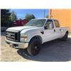Image 1 : *TOW* 2008 FORD F250 XLT SD, CREW CAB, WHITE, GAS, AUTOMATIC, VIN 1FTSW21588EC71836, 177,118KMS,