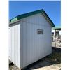 Image 2 : METAL SIDING SHED APPROX. 121W X 172L X 93H" (TO SOFFIT), WIRED FOR LIGHTS, ELECTRICAL WILL BE