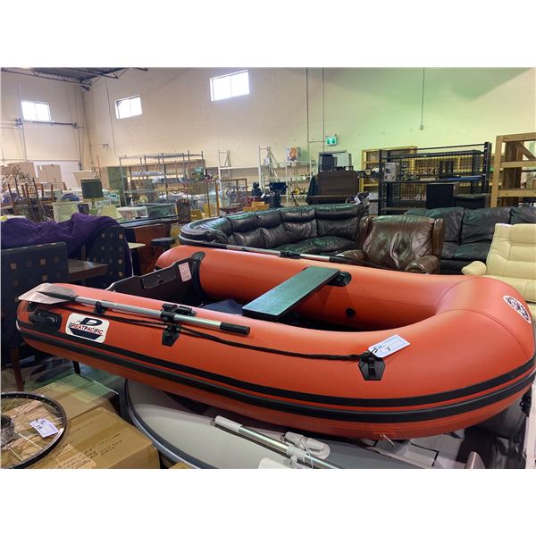 *NEW* 2022 GREAT PACIFIC 9' ROLLUP BOAT W/ SLAT FLOOR HUGE TUBES PAYLOAD 992 LBS, RATED 10 HP,