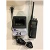 Image 2 : VHF FM MARINE RADIO MODEL HX350S, WATER PROOF, SUBMERSIBLE, WITH CHARGER, NEEDS BATTERY REPLACEMENT