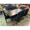 Image 1 : CONFERENCE TABLE WITH 8 CLOTH CHAIRS 82" X 44"