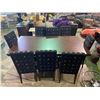 Image 2 : CONFERENCE TABLE WITH 8 CLOTH CHAIRS 82" X 44"