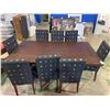 Image 3 : CONFERENCE TABLE WITH 8 CLOTH CHAIRS 82" X 44"