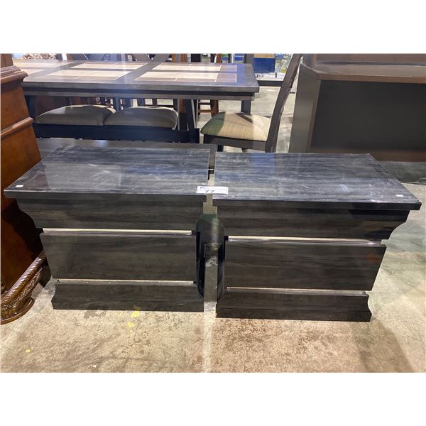 PAIR OF 2 DRAWER NIGHT TABLES