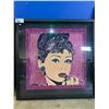 Image 1 : AUDREY HEPBURN GLITTER PORTRAIT BY JONES