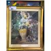 Image 1 : JOE ANNA "LILACS & IRISES" LEP OF 9500 FROM THE FRANKLIN MINT WITH COA